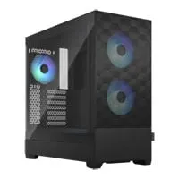 Fractal Pop Air RGB, Black, Mid Tower Chassis w/ TG Window, 3x 120mm RGB Fans, USB 3.0, ATX/mATX/mITX