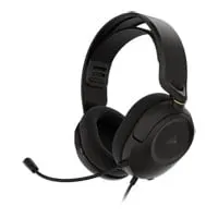 CORSAIR HS35 v3 Gaming Headset, Carbon, 50mm Neodymium Drivers, Omnidirectional Mic, Earcup Controls, 3.5mm