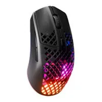 SteelSeries Aerox 3 Wireless Mouse, 2.4GHz/BT, TrueMove Air Sensor, IP54, 3-Zone RGB, 18000dpi, 6 Buttons, Black