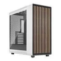 Fractal North XL Chalk White Mid Tower Chassis, Clear Glass Side Panel, 3x 140mm Fans, mITX/mATX/ATX/E-ATX(330mm)