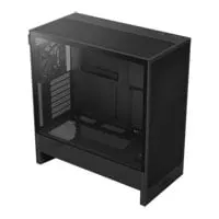 NZXT H5 Flow, Black, Compact Mid Tower Chassis HAF w/ Tempered Glass Window, 2x 120mm Fans, USB3.0, E-ATX/ATX/mATX