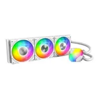 Montech HyperFlow ARGB 360, White, 360mm AIO Hydro CPU Cooler with ARGB Lighting, 3x 120mm ARGB Fans, Intel/AM