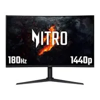 31.5" Acer Nitro UM.JX0EE.307 Monitor, VA, 1500R, 2560x1440, 180Hz, 1ms, 100M:1, 400cd/m², FreeSync Premium, HDMI/DP