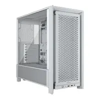 CORSAIR FRAME 4000D, White, Mid Tower, Tempered Glass, Reverse Connection, USB 3.2 Type-C, E-ATX, ATX, mATX, mITX