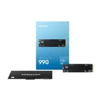 1TB Samsung 990 SSD, M.2 (2280), PCIe 4.0 (x4) NVMe, 7150MB/s Read, 6450MB/s Write, 1100k / 700k IOPS