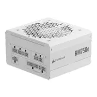 750W CORSAIR RMe Series RM750e, White, Modular, Cybenetics Gold, PCIe 5.1 Single Rail, 62.5A, 120mm Fan, ATX 3.1 PSU