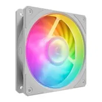 120mm Cooler Master Mobius 120P ARGB Fan, White, 7 Blade, Loop Dynamic Bearing, 2400RPM, 75.2CFM Airflow, 30dB,4 Pin PWM