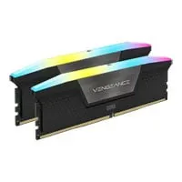 32GB (2x16GB) CORSAIR DDR5 Vengeance RGB Black, PC5-41600 (5200), Non-ECC Unbuffered, CAS 40, XMP 3.0, 1.25V