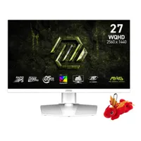 MSI MAG 274QRFW E20 27" Rapid IPS Quad HD 200Hz 0.5ms Height Adjustable gaming Monitor - White
