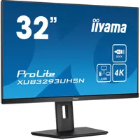 32" iiyama ProLite XUB3293UHSN-B5 KVM Monitor, IPS, 3840x2160, 4ms, 60Hz, 1300:1, 350cd/m², DP/HDMI/USB-C/USB Hub/RJ45