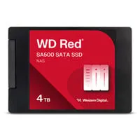 4TB WD Red SA500, 2.5" NAS SSD, SATA III 6Gb/s, 3D NAND, 560MB/s Read, 520MB/s, 87k / 83k IOPS