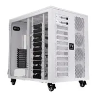 Thermaltake AX1000 TG Snow Chassis, Dual System Super Tower, White, USB 3.0 / USB-C / 3.5mm, SSI-EEB - mITX