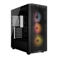 CORSAIR 3200D RS ARGB Chassis, Smoke, Mid Tower, 3 x RS120 Fans, USB-C / 3.5mm, ATX / mATX / mITX