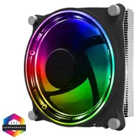GameMax Gamma 300 Rainbow ARGB CPU Cooler Aura Sync 3 Pin - GMXCPUGAMMA300ARGB