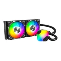 Montech HyperFlow ARGB 240, Black, 240mm ARGB AIO Hydro CPU Cooler, 2x 120mm ARGB Fans, Intel/AMD