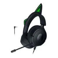 Razer Kraken Kitty V3 X Headset, Black, 40mm Triforce Drivers, HyperClear Unidirectional Mic, 3.5mm