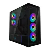 Arctic Xtender Mirror Black VG, Mid Tower, Tempered Glass, 3x 140 2x 120mm ARGB Fans, E-ATX / ATX / mATX / mITX