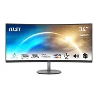 34" MSI PRO MP341CQ Curved Monitor, 1500R, VA, 3440x1440, 100Hz, 1ms, FreeSync, HDR, 100M:1, 300cd/m², HDMI/DP