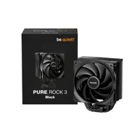 be quiet! Pure Rock 3 Black CPU Air Cooler - 190W TDP, 4 HDT Heatpipes, 2000 RPM PWM - BK039