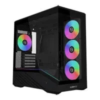 Lian Li Vector V100R Mini Chassis, MicroATX Tower, Black, 4x ARGB PWM Fans, USB-C, Back-Connect, mATX / mITX