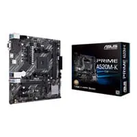 ASUS PRIME A520M-K, AMD A520, AM4, DDR4, PCIe 3.0, 1x M.2, USB 3.2 Gen 1, Realtek RTL8111H GbE LAN, mATX
