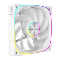120mm CiT Solar ARGB Reverse Fan, White, 9 Blade, 22 ARGB LEDs, 1800rpm, 54.91CFM, Hydraulic Bearing, 4 Pin PWM