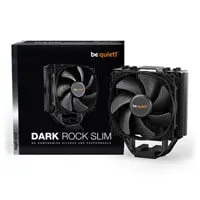 be quiet! Dark Rock Slim Compact Single Tower CPU Cooler, 4 Heatpipes, 120mm Silent Wings 3 PWM Fan, Al/Cu, Intel/AMD