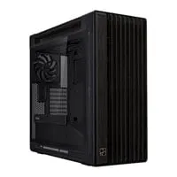 ASUS ProArt PA602 Wood Edition Chassis, Black, Tempered Glass, 2x 200mm/1x 140mm Fans, USB 3.2 Gen 2, mITX/mATX/ATX/EATX