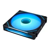 140mm Lian Li UNI FAN SL-INF, Black, ARGB, 7-Blade, 1600RPM, 72.7CFM, FDB, Single Fan, L-Connect, 4-Pin PWM