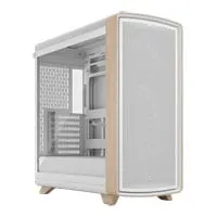 Fractal Design Summit Chalk TG Chassis, White, Mid Tower, 3x 140mm Fans, USB Type-C, Back-Connect, EATX - mITX