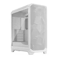 Fractal Design Meshify 3 TG, White, Mid Tower w/ Light TG, 3x 140mm Fans, USB 3.2 Gen2, E-ATX / ATX / mATX/ mITX