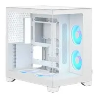 Fractal Pop 2 Vision RGB Chassis, White, Dual Chamber, Mid Tower, 4 x 120mm RGB Fans, USB / 3.5mm, EATX