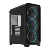 Fractal Design Meshify 3 RGB, Black, Mid Tower w/ Light TG, 3x 140mm Fans, USB 3.2 Gen2, E-ATX / ATX / mATX/ mITX