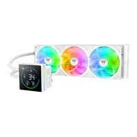 Thermaltake TH360-S V3 ARGB AIO Hydro CPU Cooler, White, 3 x 120mm ARGB Fans, LCD Segment Display, Intel / AMD