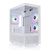 Thermaltake View 170 TG ARGB, White, mATX Chassis w/ TG Windows, 3x 120mm ARGB Fan, USB 3.0, mATX/mITX