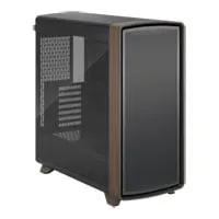 Fractal Design Summit Black TG Chassis, Black, Mid Tower, 3x 140mm Fans, USB Type-C, Back-Connect, EATX - mITX