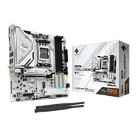 ASRock B850M Steel Legend, AMD B850, AM5, DDR5, PCIe 5.0, 3x M.2, 2.5G LAN, WiFi 7, USB 3.2 Gen2, AMD EXPO, mATX