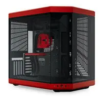 HYTE Y70, Black/Red, Mid-Tower Chassis w/ Tempered Glass Window, USB 3.2, EATX/ATX/MicroATX/Mini-ITX