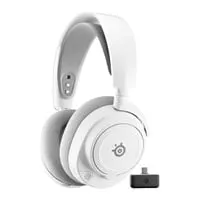 Steelseries Arctis Nova 7 Gen 2 Headphones, White, Over-Ear, 40mm Neodymium Drivers, Bidirectional Mic, USB/2.4GHz / BT