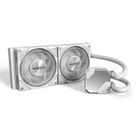 Montech HyperFlow Silent 240, White, 240mm AIO Hydro CPU Cooler, 2x 120mm Metal Pro 12 Silent Fans, Intel/AMD