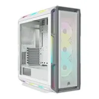 CORSAIR iCUE 5000T RGB, White, Mid Tower Chassis w/ Tempered Glass Window, 3x 120mm Fans, E-ATX/ATX/mATX/mITX
