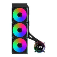 Lian Li 360mm Hydroshift II LCD-C 360CL AIO Liquid CPU Cooler, Black, 3x ARGB UNI FAN CL, 2.1" LCD Display, Aluminium