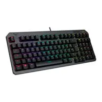 ASUS TUF Gaming K3 Gen II Keyboard, Black, Optical Mechanical Red Switches, Silicone Gasket, Detachable Plate, USB