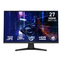27" MSI MAG 274QF WQHD 180Hz Adaptive Sync IPS Gaming Monitor, 2560x1440, 0.5ms (GtG), HDR, DP/HDMI, 250 cd/m², Black