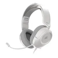 CORSAIR HS35 v3 Gaming Headset, White, 50mm Neodymium Drivers, Omnidirectional Mic, Earcup Controls, 3.5mm
