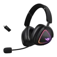 ASUS ROG Delta II Wireless Headset, Virtual 7.1, 50mm Titanium Drivers, BT/RF2.4GHz/3.5mm, PC/MAC/Switch/PS/XBox/Mobile