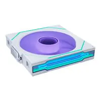 140mm Lian Li UNI FAN SL-INF Wireless, White, ARGB, 7-Blade, 1800RPM, 77CFM, FDB, Single Fan, L-Connect