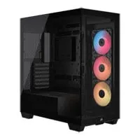CORSAIR 3500X RS-R ARGB, Black, Mid Tower, Tempered Glass, Reverse Connection, 3x RS120R Fans, USB 3.2 Type-C