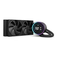 NZXT Kraken Elite 240 Black, 240mm All-In-One Hydro CPU Cooler, 2x 120 PWM Fans, 2.72" IPS LCD Screen, Intel/AMD
