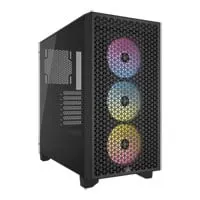 CORSAIR 3000D RGB Airflow, Black, Mid-Tower w/ Tempered Glass Window, 3x 120mm RGB Fans, ATX/MicroATX/Mini-ITX